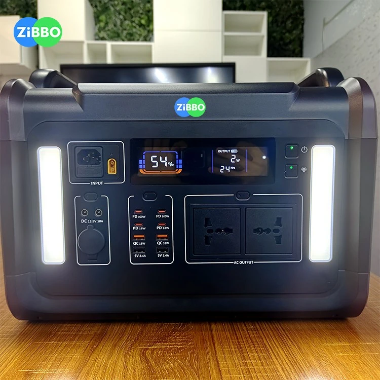 Outdoor Emergency Solar Power Station 2400W Portable Lithium Battery 2160Wh