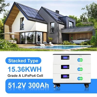 आवासीय ऊर्जा भंडारण 15KWH सौर स्टैक्ड बैटरी 51.2V 300Ah लंबा जीवन चक्र