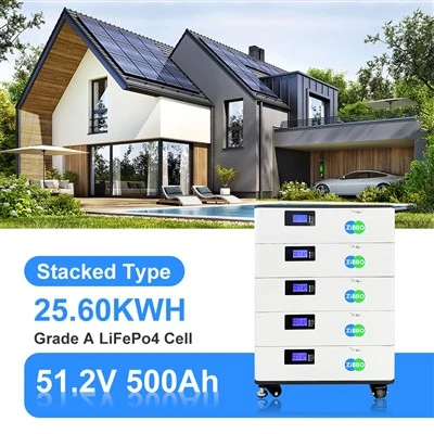 सौर 51.2V 500Ah 25.6kwh आवासीय बैटरी भंडारण